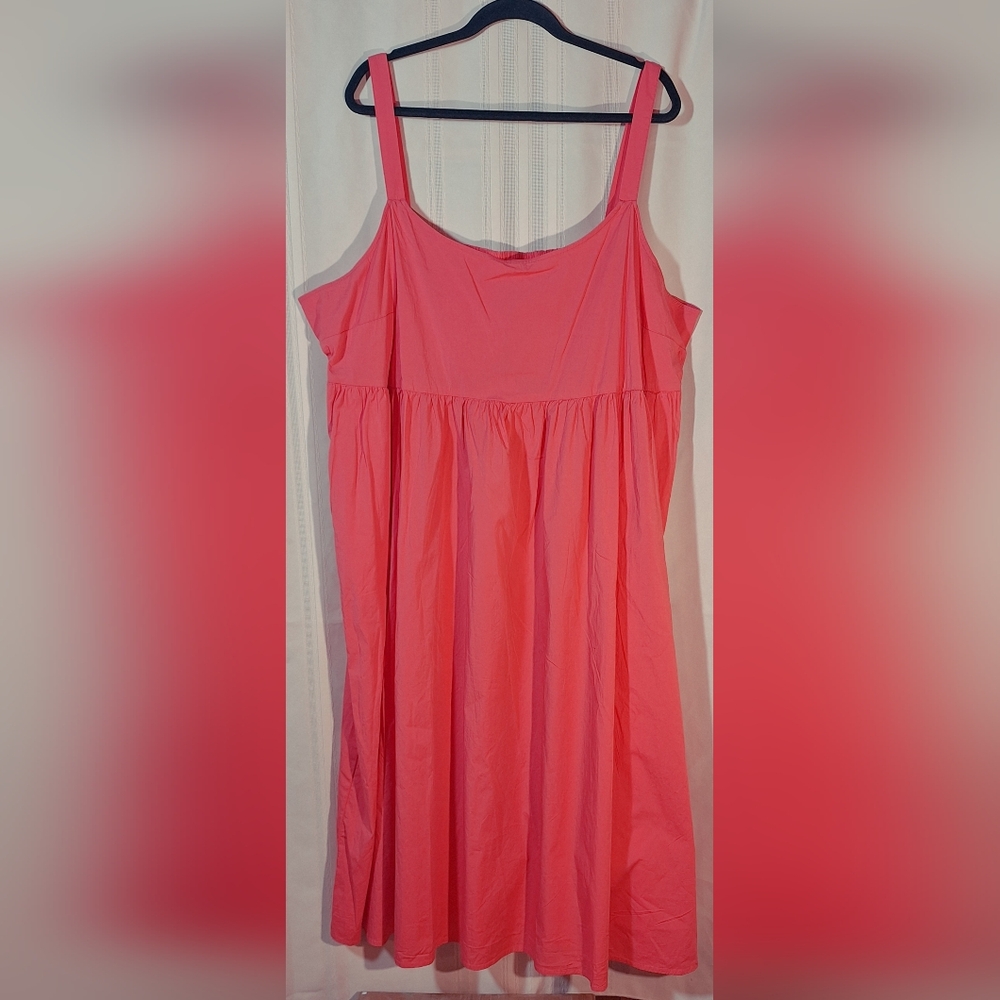 AVA & VIV Vibrant Coral Sundress